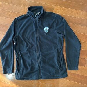 Sochi Olympics 2014 medium men's microfleece black jacket